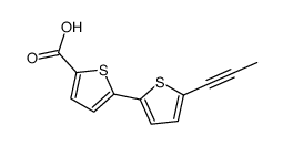 5-(5-prop-1-ynylthiophen-2-yl)thiophene-2-carboxylic acid Structure