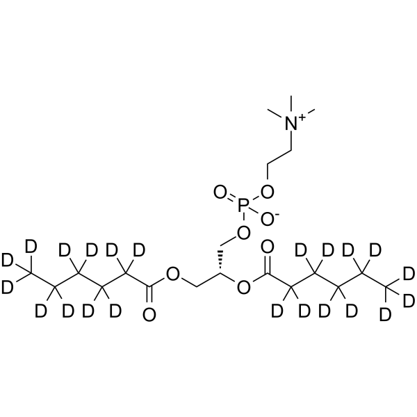 1,2-二己酰基-d22-sn-甘油-3-磷酸胆碱图片