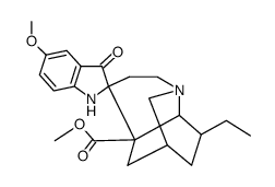 12-methoxy-9-oxo-9,16-dihydro-8,17-cyclo-8,9-seco-ibogamine-18-carboxylic acid methyl ester Structure