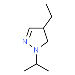 4-Ethyl-1-isopropyl-2-pyrazoline结构式