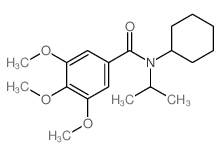 Benzamide, N-cyclohexyl-3,4,5-trimethoxy-N-(1-methylethyl)-结构式