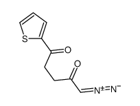 1-diazonio-5-oxo-5-thiophen-2-ylpent-1-en-2-olate结构式