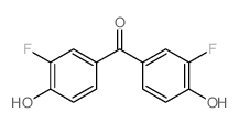 bis(3-fluoro-4-hydroxy-phenyl)methanone结构式