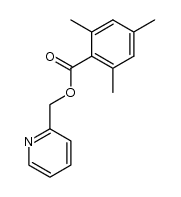 2,4,6-trimethylbenzoic acid 2-pyridinylmethyl ester Structure