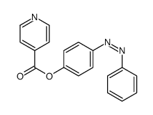 (4-phenyldiazenylphenyl) pyridine-4-carboxylate结构式