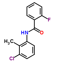 N-(3-Chloro-2-methylphenyl)-2-fluorobenzamide结构式