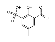 4-hydroxy-5-nitro-toluene-3-sulfonic acid结构式