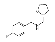 (4-FLUORO-BENZYL)-(TETRAHYDRO-FURAN-2-YLMETHYL)-AMINE structure