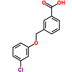 3-(3-CHLORO-PHENOXYMETHYL)-BENZOIC ACID Structure