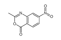 2-methyl-7-nitro-3,1-benzoxazin-4-one结构式