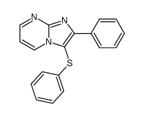 2-phenyl-3-(phenylthio)imidazo[1,2-a]pyrimidine structure