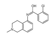 2-Chloro-N-(1,2,3,4-tetrahydro-2-methylisoquinolin-5-yl)benzamide结构式