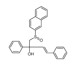 (E)-1-naphthalen-2-ylsulfinyl-2,4-diphenylbut-3-en-2-ol Structure