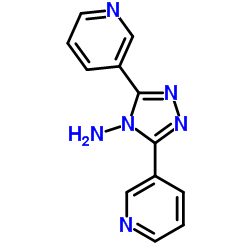 双(吡啶-3-基)-4H-1,2,4-三唑-4-胺结构式