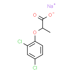 Propanoic acid,2-(2,4-dichlorophenoxy)-, sodium salt (1:1) structure