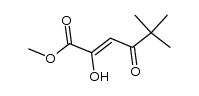 2-hydroxy-5,5-dimethyl-4-oxo-hex-2-enoic acid methyl ester结构式
