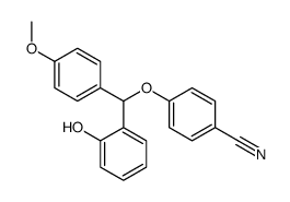 4-[(2-hydroxyphenyl)-(4-methoxyphenyl)methoxy]benzonitrile结构式