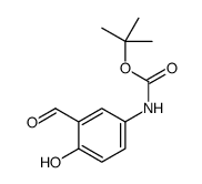 tert-butyl 3-formyl-4-hydroxyphenylcarbamate structure