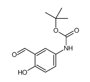 tert-butyl 3-formyl-4-hydroxyphenylcarbamate结构式