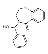 5-(hydroxy-phenyl-methyl)-2-thiabicyclo[5.4.0]undeca-7,9,11-trien-6-one Structure