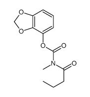 1,3-benzodioxol-4-yl N-butanoyl-N-methylcarbamate Structure