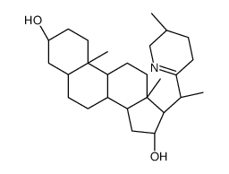 (3S,5S,8R,9S,10S,13S,14S,16R)-10,13-dimethyl-17-[(1S)-1-[(3S)-3-methyl-2,3,4,5-tetrahydropyridin-6-yl]ethyl]-2,3,4,5,6,7,8,9,11,12,14,15,16,17-tetradecahydro-1H-cyclopenta[a]phenanthrene-3,16-diol Structure