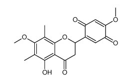 2-(5-hydroxy-7-methoxy-6,8-dimethyl-4-oxo-chroman-2-yl)-5-methoxy-[1,4]benzoquinone Structure