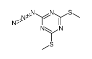 2-azido-4,6-bis(methylsulfanyl)-1,3,5-triazine Structure