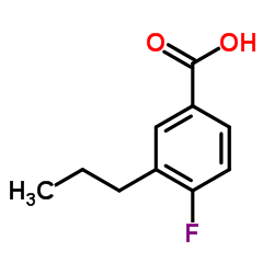 4-氟-3-丙基苯甲酸结构式