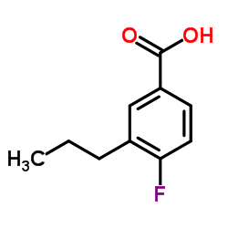 4-Fluoro-3-propyl benzoicacid Structure