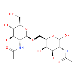 β-D-GlcpNAc-(1->6)-D-GalpNAc Structure