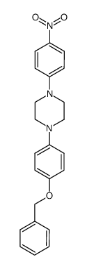1-(4-(benzyloxy)phenyl)-4-(4-nitrophenyl)piperazine结构式