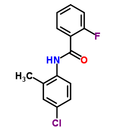 N-(4-Chloro-2-methylphenyl)-2-fluorobenzamide结构式