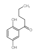 1-(2,5-dihydroxyphenyl)pentan-1-one结构式