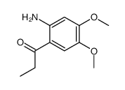 1-(2-amino-4,5-dimethoxyphenyl)propan-1-one Structure