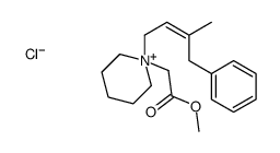 methyl 2-[1-[(E)-3-methyl-4-phenylbut-2-enyl]piperidin-1-ium-1-yl]acetate,chloride Structure