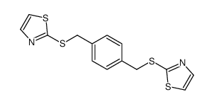 2-[[4-(1,3-thiazol-2-ylsulfanylmethyl)phenyl]methylsulfanyl]-1,3-thiazole结构式