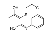 2-(2-chloroethylsulfanyl)-3-hydroxy-N-phenylbut-2-enamide结构式