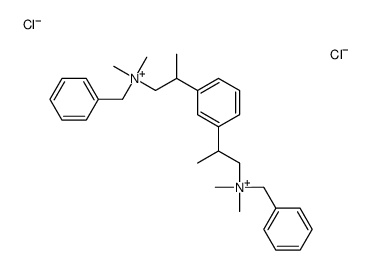 benzyl-[2-[3-[1-[benzyl(dimethyl)azaniumyl]propan-2-yl]phenyl]propyl]-dimethylazanium,dichloride结构式