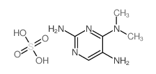 N4,N4-dimethylpyrimidine-2,4,5-triamine; sulfuric acid Structure