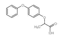 2-(4-苯氧基苯氧基)-丙酸结构式