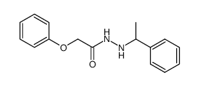 Phenoxy-acetic acid N'-(1-phenyl-ethyl)-hydrazide结构式