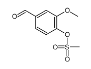 METHANESULFONIC ACID 4-FORMYL-2-METHOXY-PHENYL ESTER结构式