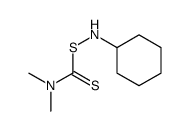 (cyclohexylamino) N,N-dimethylcarbamodithioate结构式