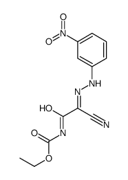 ethyl N-[2-cyano-2-[(3-nitrophenyl)hydrazinylidene]acetyl]carbamate结构式