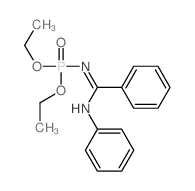 N-diethoxyphosphoryl-N-phenyl-benzenecarboximidamide structure