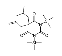 5-(2-Methylpropyl)-5-(2-propenyl)-1,3-bis(trimethylsilyl)-2,4,6(1H,3H,5H)-pyrimidinetrione Structure