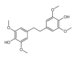 4-[2-(4-hydroxy-3,5-dimethoxyphenyl)ethyl]-2,6-dimethoxyphenol结构式