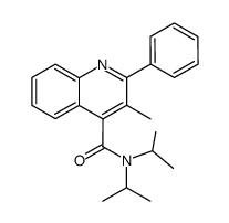 N,N-diisopropyl-3-methyl-2-phenylquinoline-4-carboxamide Structure