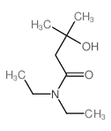 N,N-diethyl-3-hydroxy-3-methyl-butanamide structure